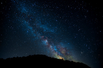 Wall Mural - starry sky, space. milky way, starry constellation. landscape and saver, astrophotography
