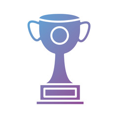 Sticker - trophy cup silhouette style icon