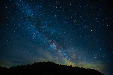 a fabulous starry sky with the milky way, a screensaver for astrology, astronomy and horoscopes and 