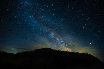 Wall Mural - starry sky, space. milky way, starry constellation. landscape and saver, astrophotography