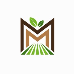 Poster - Fresh market logo, garden logo design