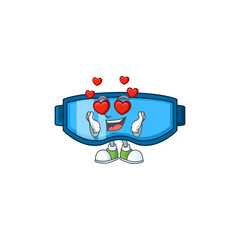 Canvas Print - Charming safety glasses cartoon character with a falling in love face