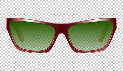 Poster - Sunglasses vector realistic illustration on a background