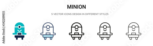 Fotomural Minion icon in filled, thin line, outline and stroke style
