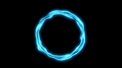 Wall Mural - energy ring animation light circle
