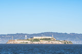 Fototapeta Morze - Alcatraz Island prison penitenciary, San Francisco California, USA, March 30, 2020