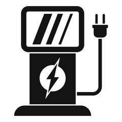 Sticker - Energy charge station icon. Simple illustration of energy charge station vector icon for web design isolated on white background