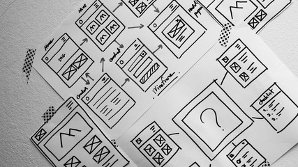 Sticker - website design wireframe examples of web and mobile wireframe sketches printable.