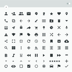 Wall Mural - Web, application icon vector pack