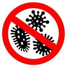 No Germs Vector Sign