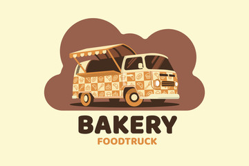 bakery food truck vector graphic for any business