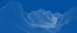 © cherezoff - Abstract 3d wire-frame landscape. Blueprint style