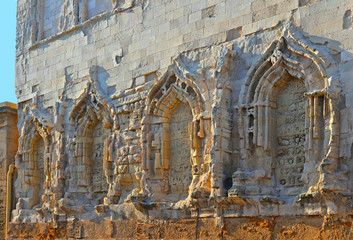 Wall Mural - Agrigento, Italy Sicily island, view of the facade and bell tower of the Norman St. Gerlando Cathedral