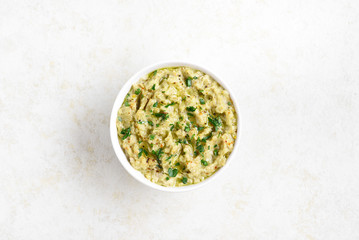 Baba ganoush (roasted eggplant dip)