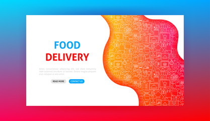 Poster - Food Delivery Landing Page