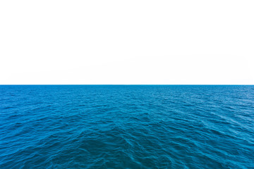 Blue sea view and clear sky horizon. Travel and environment concept.