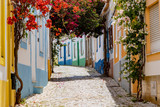 Fototapeta Uliczki - On the narrow Alleys of Ferragudo, Algarve, Portugal