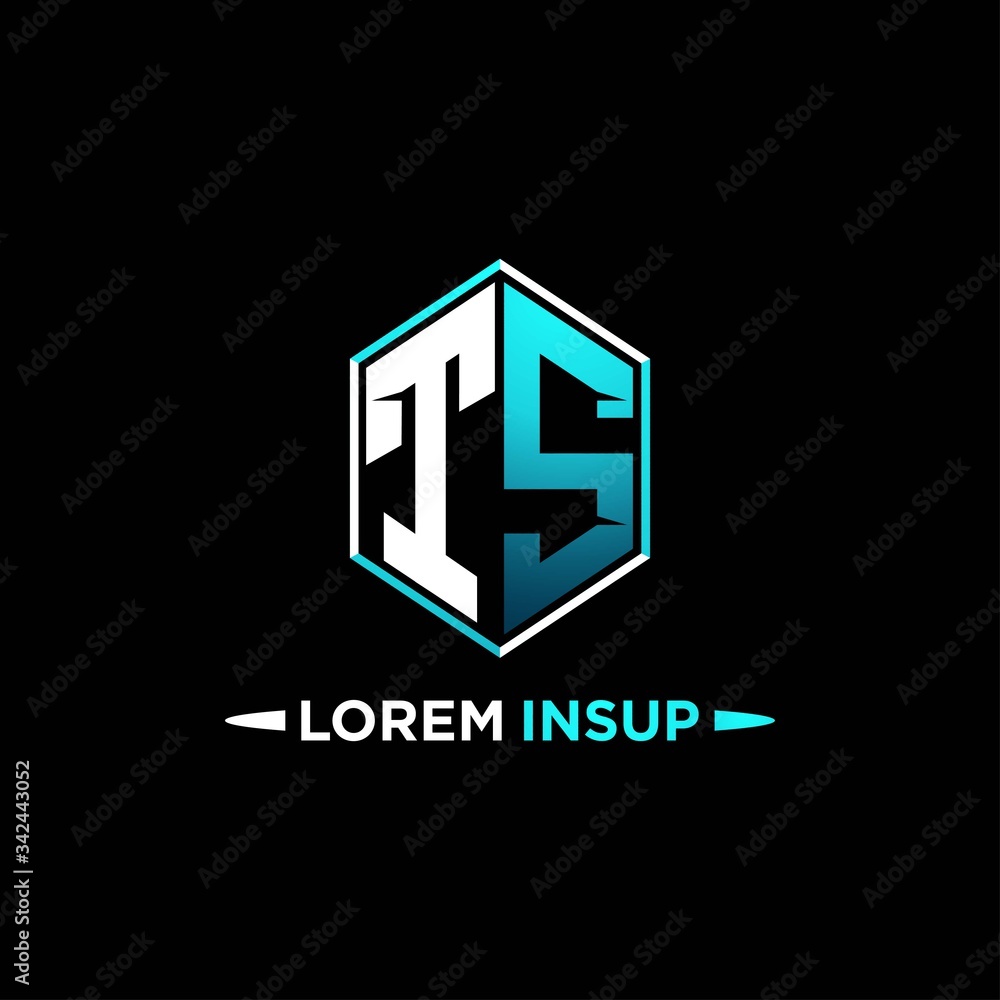 TS initial hexagon logo monogram designs modern templates . Stock ...