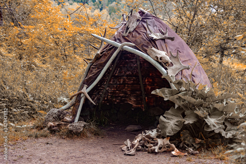 Fotomural Reconstruction of the human dwelling of the Stone Bronze Age