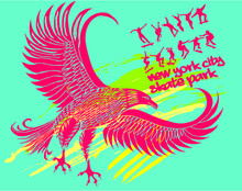 Eagle And Skateboarders Graphic Design Vector Art