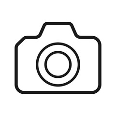 camera icon in trendy flat style