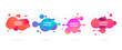 © Виктория Суханова - Modern abstract vector banners set flat geometric liquid blob shapes colorful colors