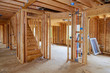Wooden house residential construction home framing
