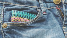 Close-up Of Blue Jeans