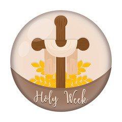 Sticker - Holy week button