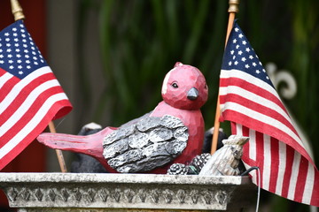 Sticker - Patriotic Cardinal