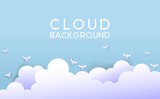 Fototapeta Do pokoju - Blue sky with cloud background vector