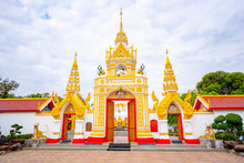 Wat Phra That Phanom Temple In That Phanom District Nakhon Phanom Province, Northeastern Thailand