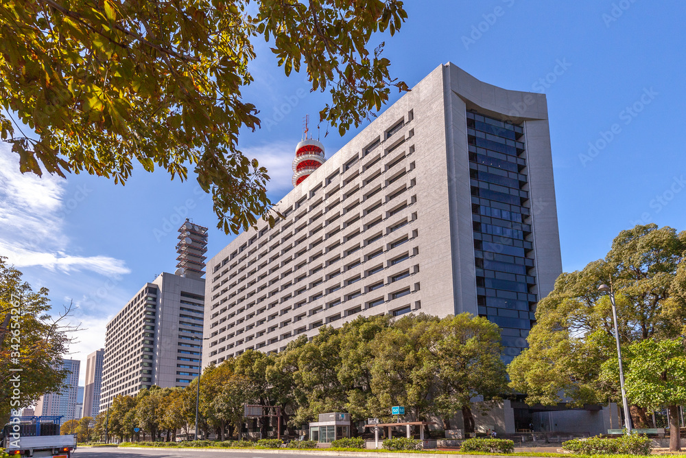 警視庁本部庁舎 1/2000 置物 ミニチュア 東京警視庁本部庁舎。国道1号