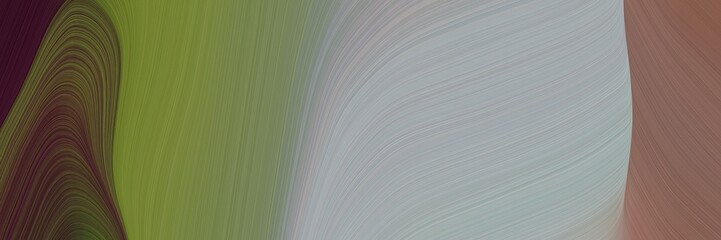 Aufkleber - abstract decorative header design with pastel brown, dark gray and very dark pink colors. fluid curved flowing waves and curves for poster or canvas