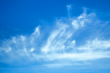 Wall Mural - sunny background, blue sky with clouds