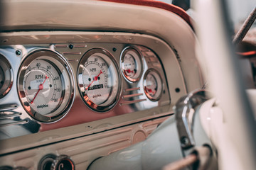 Wall Mural - detail of an old car