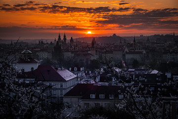 Wall Mural - Prague is the capital and largest city in the Czech Republic, the 13th largest city in the European Union and the historical capital of Bohemia, situated on the Vltava river, Prague.