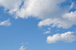 clouds in blue sky as background
