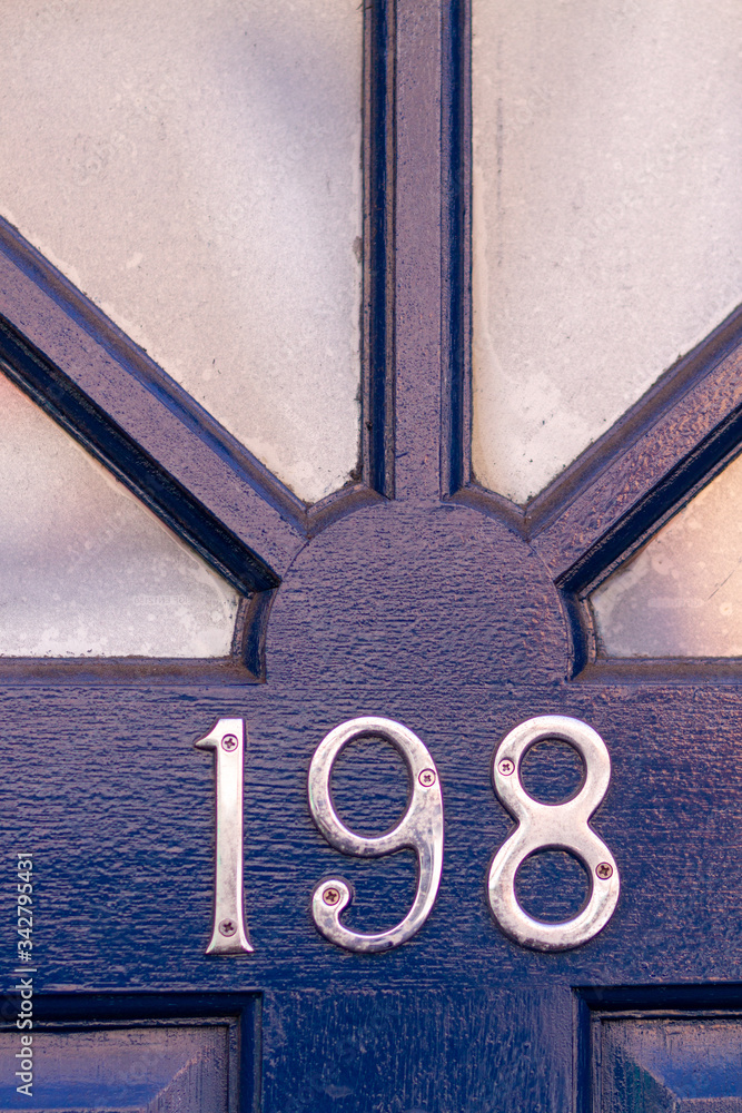House number 198 Stock Photo | Adobe Stock