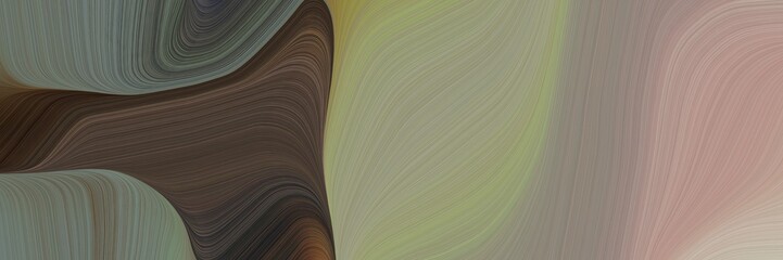 Fototapete - abstract artistic header design with gray gray, very dark blue and old mauve colors. fluid curved flowing waves and curves