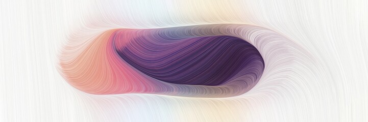 Fototapete - abstract surreal horizontal header with dim gray, old mauve and linen colors. fluid curved lines with dynamic flowing waves and curves