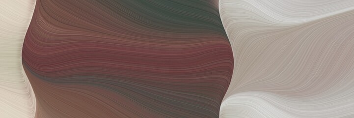 Aufkleber - abstract surreal banner with old mauve, silver and dark gray colors. fluid curved lines with dynamic flowing waves and curves