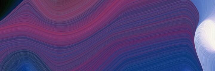 Poster - abstract moving banner with dark slate blue, thistle and dark moderate pink colors. fluid curved lines with dynamic flowing waves and curves