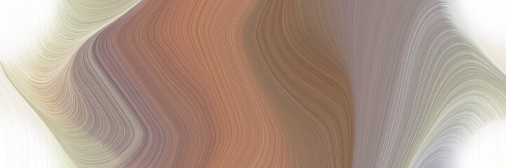 Aufkleber - abstract flowing banner with gray gray, beige and pastel gray colors. fluid curved lines with dynamic flowing waves and curves