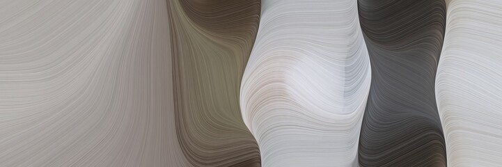 Aufkleber - abstract moving designed horizontal header with dark gray, dark slate gray and dim gray colors. fluid curved lines with dynamic flowing waves and curves