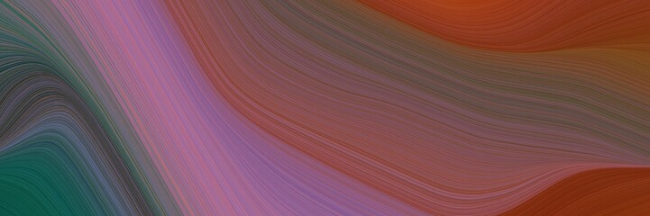 Aufkleber - abstract artistic banner with old mauve, brown and antique fuchsia colors. fluid curved flowing waves and curves