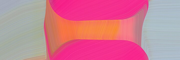 Aufkleber - abstract colorful header with dark gray, deep pink and ash gray colors. fluid curved flowing waves and curves
