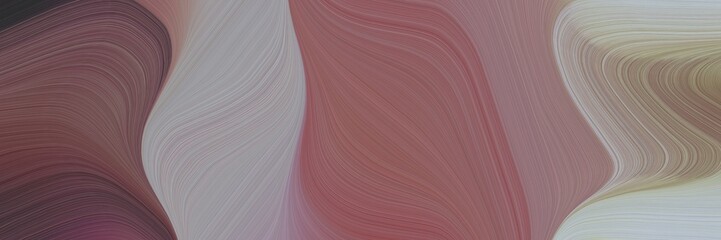 Aufkleber - abstract modern banner with old lavender, ash gray and dark gray colors. fluid curved lines with dynamic flowing waves and curves