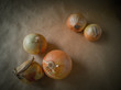 The onions on the paper. Spring beriberi.Selective focus. To close