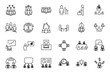 © ABDUL - set Team Work icon template for graphic and web design collection. Meeting and more pack symbol logo vector illustration